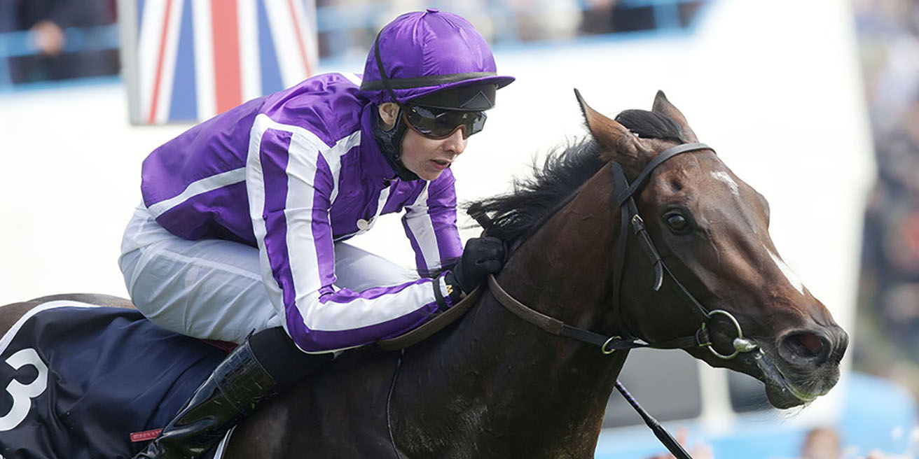Joseph O'Brien riding Camelot to victory in the 2012 Investec Derby